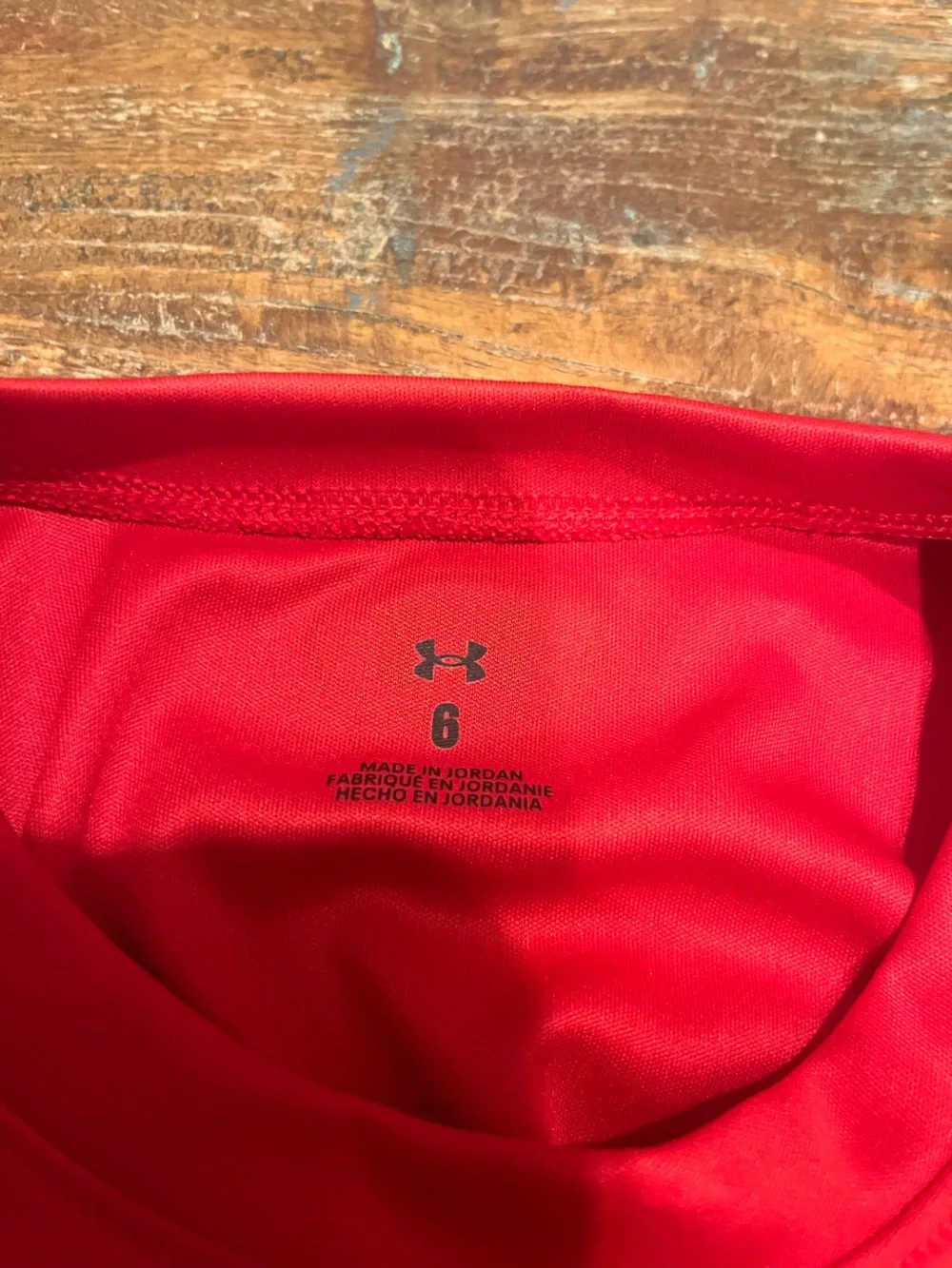 Under Armour red tee
